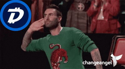 Man In Green Tiger Shirt Saluting Change Angel Logo GIF