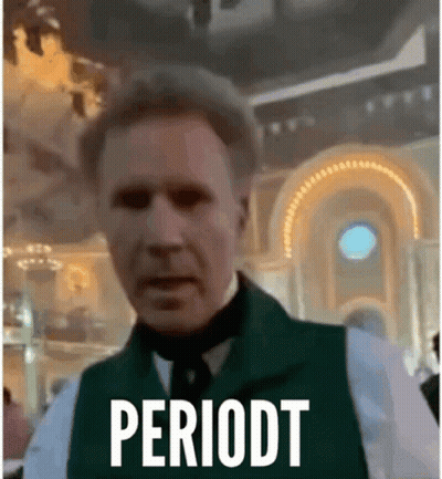 Man In Green Vest And Hat Says Periodt GIF