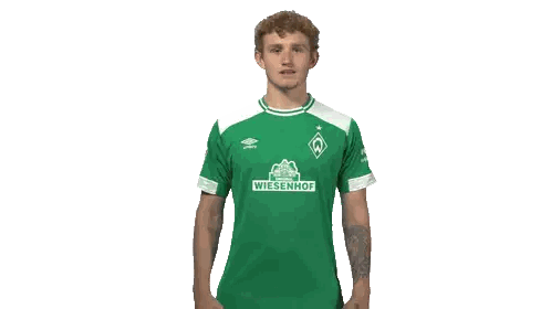 Man In Green Weisenhof Shirt Sticker