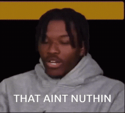 Man In Grey Hoodie Saying That Aint Nuthin GIF