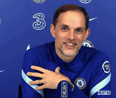 Man In Grey Nike Jacket With Chelsea Logo GIF
