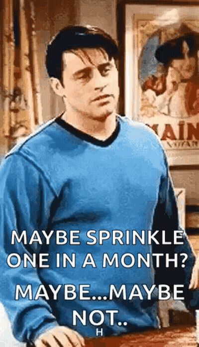 Man In Grey Shirt Asking When Do I Ever Let Anything Go GIF