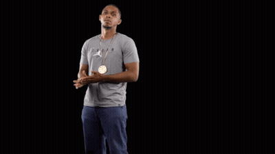 Man In Grey Shirt Says Knock It Off GIF