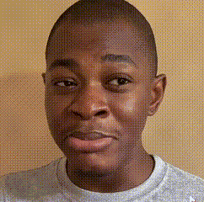 Man In Grey Shirt With Letter A GIF