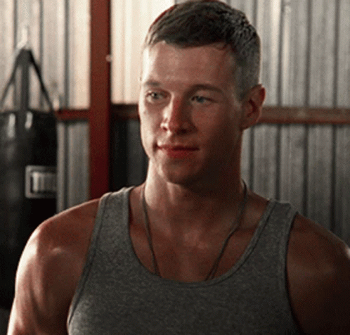 Man In Grey Tank Top Boxing GIF