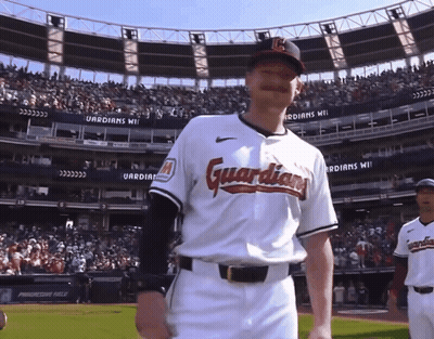 Man In Guardians Jersey At Stadium GIF