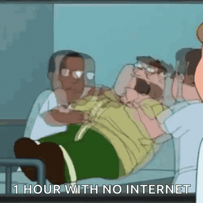 Man In Gucci Shirt Holding Stomach Saying Period GIF