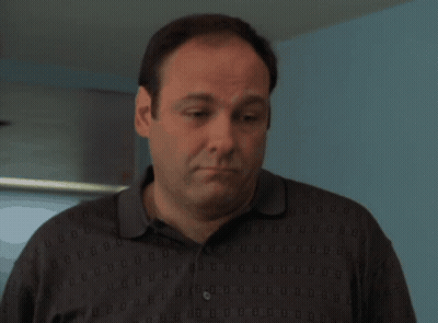 Man In Gucci Shirt Looks Sad GIF