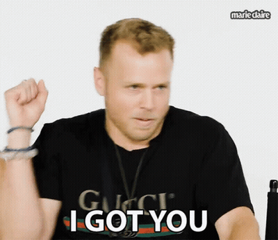 Man In Gucci T-Shirt Saying I Got You GIF