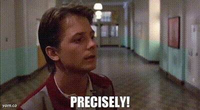 Man In Hallway Saying Precisely GIF