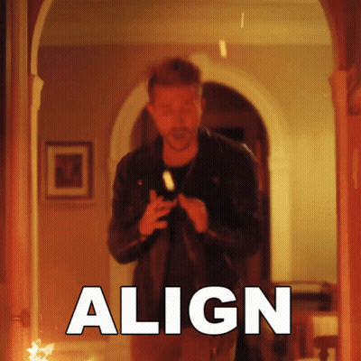 Man In Hallway With Align GIF