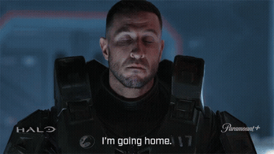 Man In Halo Costume Saying Im Going Home GIF