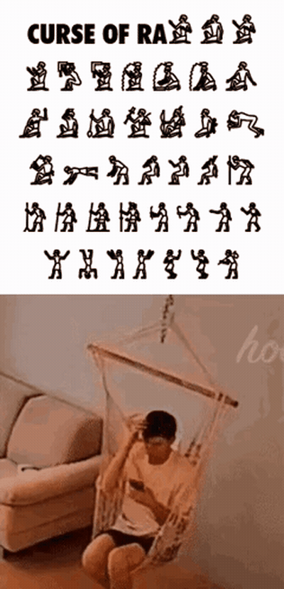 Man In Hammock With Curse Of Ra GIF