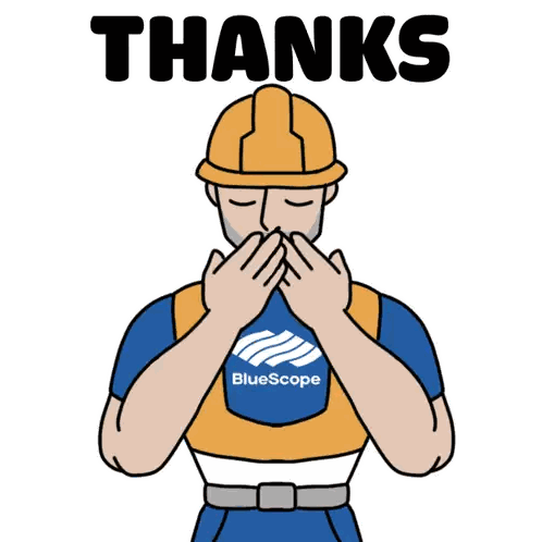 Man In Hard Hat And Blue Shirt Sticker
