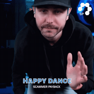 Man In Hat And Black Hoodie Says Happy Dance GIF