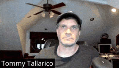 Man In Hat And Black Shirt Named Tommy Tallarico GIF