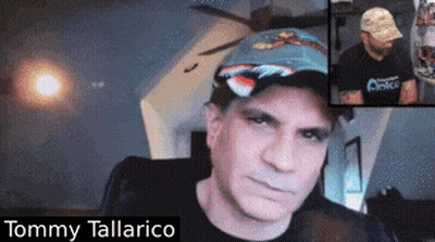 Man In Hat And Black Shirt Tommy Tallarico GIF