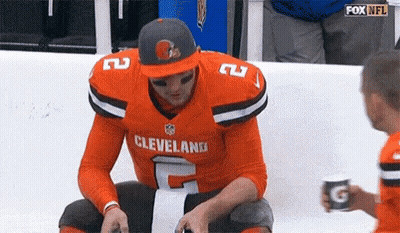 Man In Hat And Blue Shirt Folding Hands GIF