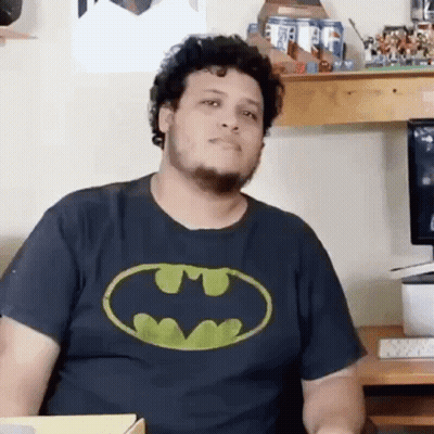 Man In Hat And Cafe Shirt GIF