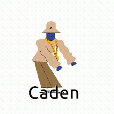 Man In Hat And Chain Named Caden GIF