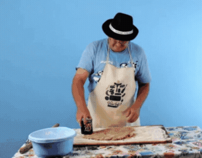 Man In Hat And Coca Cola Apron GIF