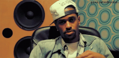 Man In Hat And Denim Jacket With Pixelatedbooks GIF
