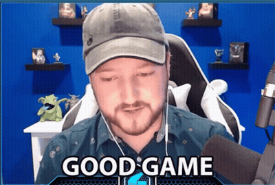 Man In Hat And Earbuds Says Good Game GIF