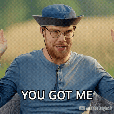 Man In Hat And Glasses Saying You Got Me GIF