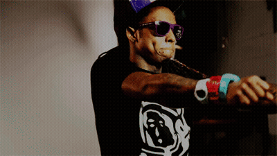Man In Hat And Glasses Smiling Weezy Baby GIF