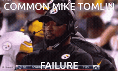 Man In Hat And Headphones Common Mike Tomlin Failure GIF