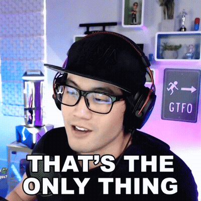 Man In Hat And Headphones Says That's The Only Thing GIF