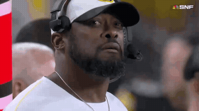 Man In Hat And Headphones Watching Football GIF
