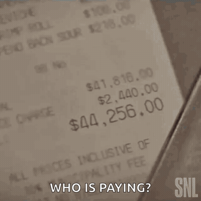 Man In Hat And Hoodie Asking Who Is Paying GIF