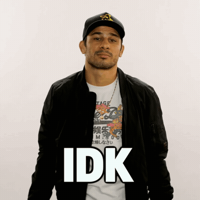 Man In Hat And Jacket Saying IDK GIF