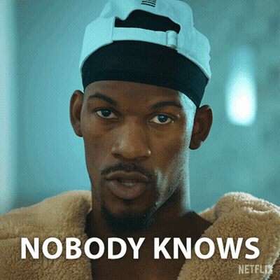 Man In Hat And Jacket Saying Nobody Knows GIF