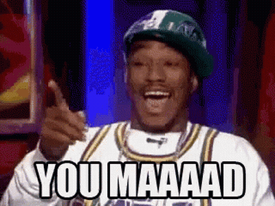 Man In Hat And Jersey Thumbs Up Saying You Maaad GIF