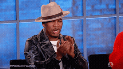 Man In Hat And Leather Jacket Clapping GIF