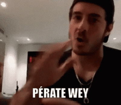 Man In Hat And Necklace Saying Perate Wey GIF