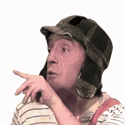 Man In Hat And Overalls Pointing GIF