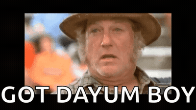 Man In Hat And Plaid Shirt Saying Got Dayum Boy GIF