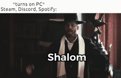 Man In Hat And Scarf Says Shalom Meme GIF