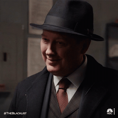 Man In Hat And Suit Smiling #Theblacklist GIF