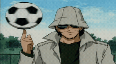 Man In Hat And Sunglasses Holding Soccer Ball On Finger GIF