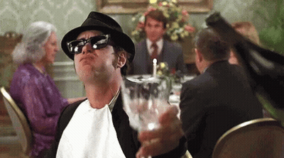 Man In Hat And Sunglasses Holding Wine GIF