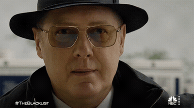 Man In Hat And Sunglasses On The Blacklist GIF