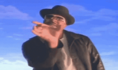 Man In Hat And Sunglasses Pointing GIF