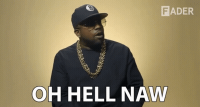 Man In Hat And Sunglasses Says Oh Hell Naw GIF