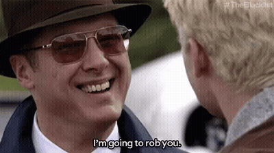 Man In Hat And Sunglasses Smiling At Another Man GIF