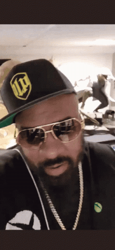 Man In Hat And Sunglasses With II Letter GIF