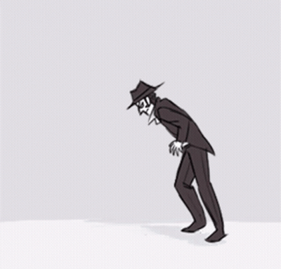 Man In Hat And Suspenders Dancing GIF